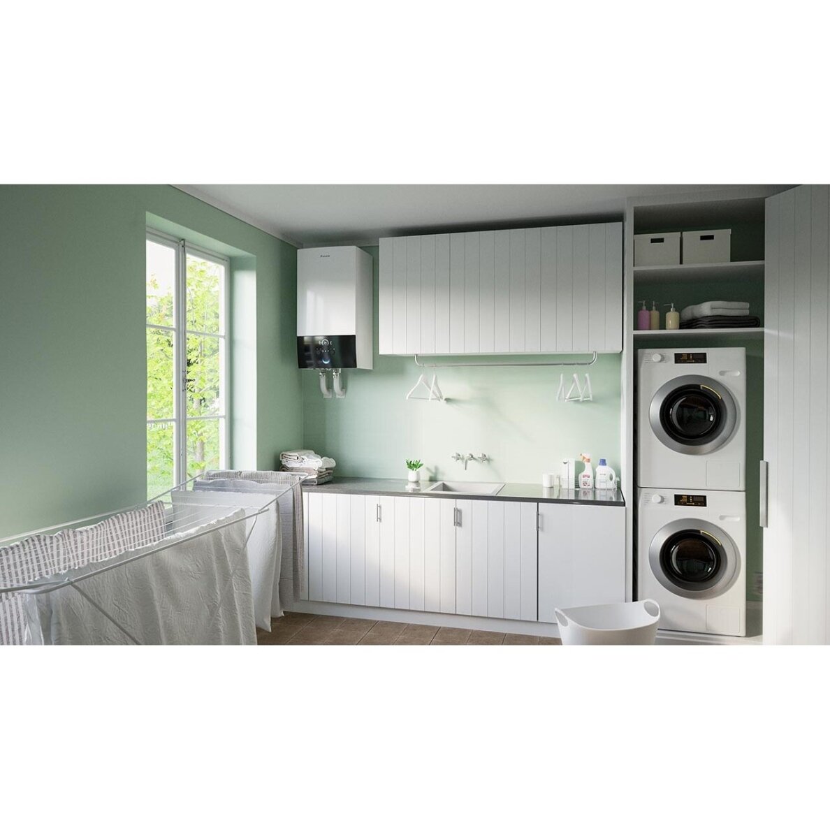 Daikin šilumos siurblys EHBX04E6V komplekte ERGA04EV su vėsinimu galia 6.41 kW 3