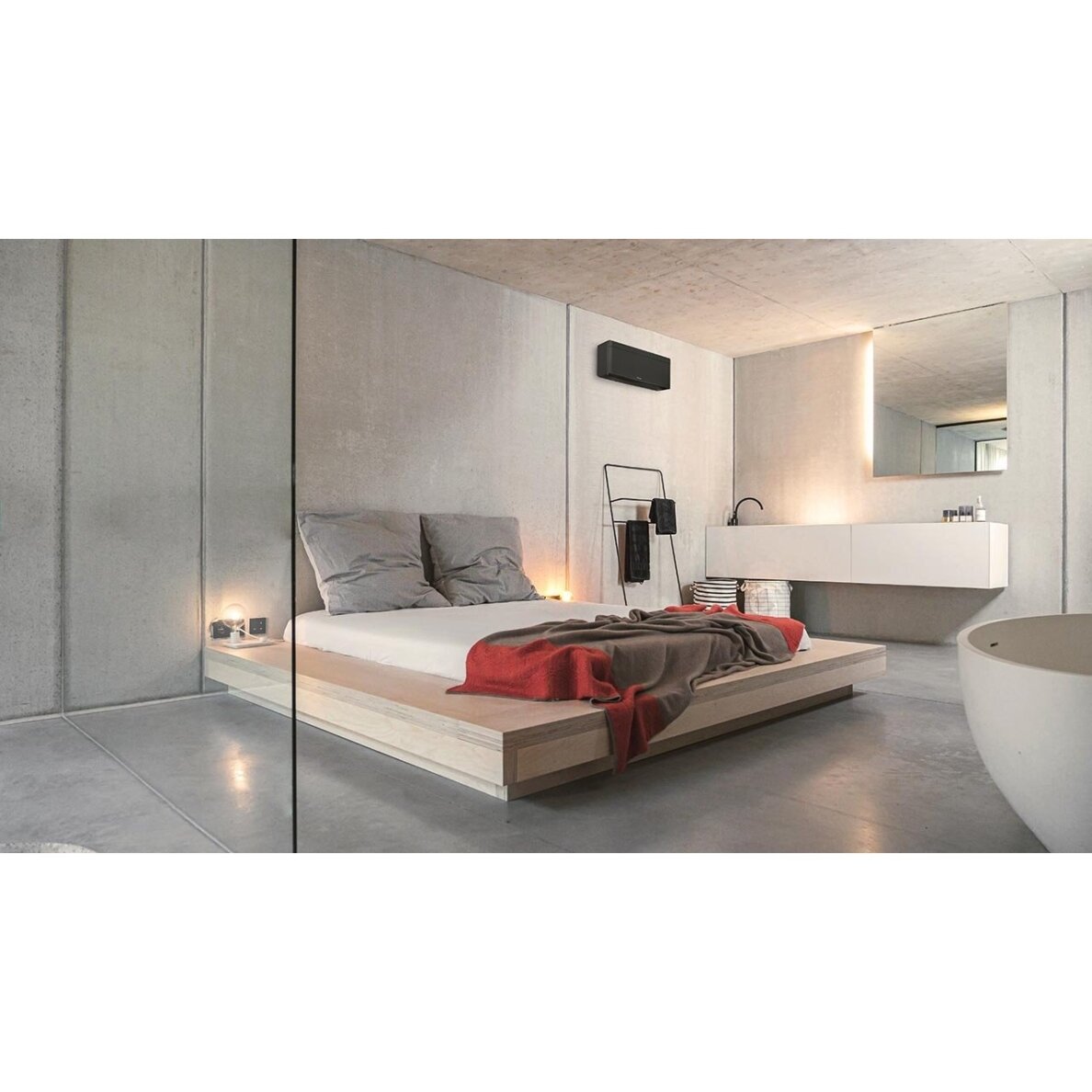 Daikin Stylish Juodas oro kondicionierius FTXA42CB komplekte RXA42B8 5