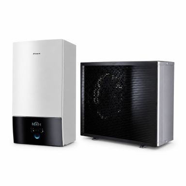 Daikin šilumos siurblys ELBX12E9W komplekte ERRA12EW1 su vėsinimu galia 9.97 kW