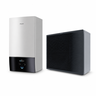 Daikin šilumos siurblys ETBX16E9W komplekte EPRA18DW17 su vėsinimu galia 12.5 kW