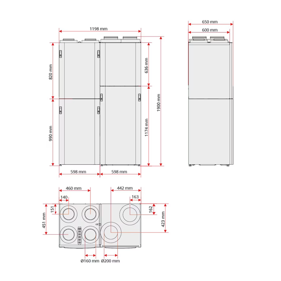 Flexit centrinė mikroklimato sistema EcoNordic Wh4 370 m3 800501 4 Flexit centrinė mikroklimato sistema EcoNordic Wh4 370 m3 800501 4