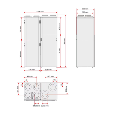 Flexit centrinė mikroklimato sistema EcoNordic Wh4 370 m3 800501 4 Flexit centrinė mikroklimato sistema EcoNordic Wh4 370 m3 800501 4