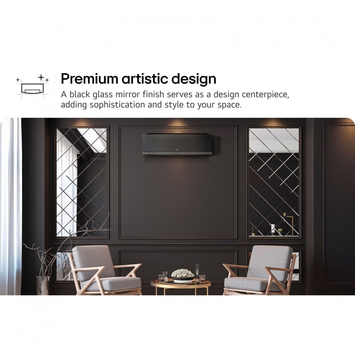 LG bevėjas AI Mirror oro kondicionierius AA12SP 10 LG bevėjas AI Mirror oro kondicionierius AA12SP 10