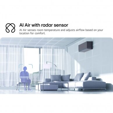 LG bevėjas AI Mirror oro kondicionierius AA18SP 9 LG bevėjas AI Mirror oro kondicionierius AA18SP 9