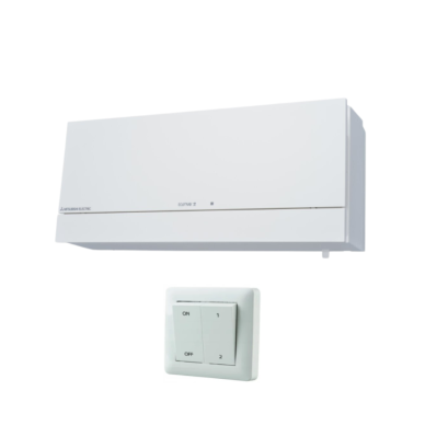 Mitsubishi Electric sieninis mini rekuperatorius VL-100EU5-E, komplekte su valdikliu Mitsubishi Electric sieninis mini rekuperatorius VL-100EU5-E, komplekte su valdikliu
