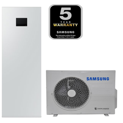 Samsung šilumos siurblys AE200DNWSPG/EU komplekte AE060CXEDEG/EU galia 6,0 kW
