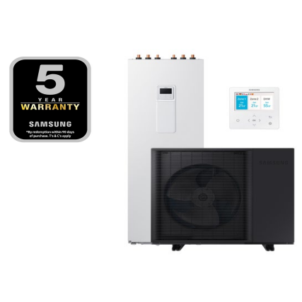 Samsung šilumos siurblys AE260CNWMGG/EU komplekte AE120BXYDGG/EU galia 12,0 kW trifazis Samsung šilumos siurblys AE260CNWMGG/EU komplekte AE120BXYDGG/EU galia 12,0 kW trifazis