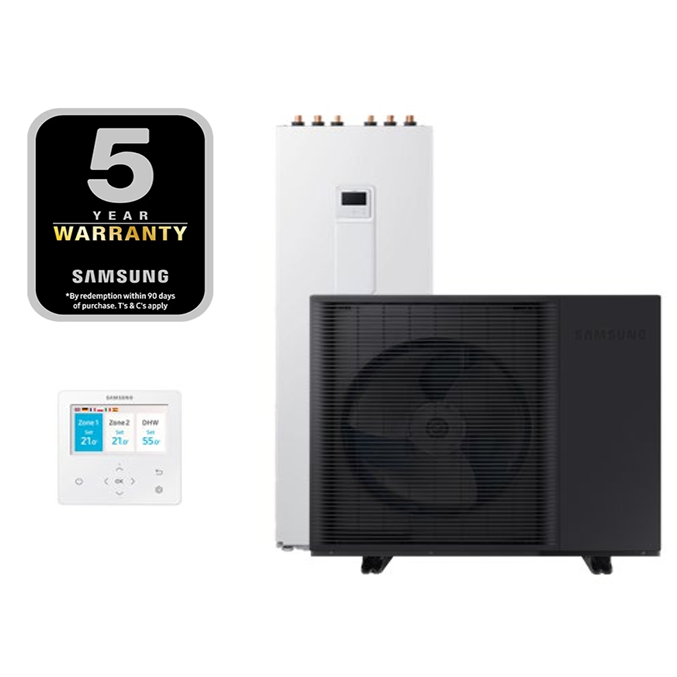 Samsung šilumos siurblys AE260CNWMGG/EU komplekte AE120CXYDGK/EU galia 12,0 kW trifazis Samsung šilumos siurblys AE260CNWMGG/EU komplekte AE120CXYDGK/EU galia 12,0 kW trifazis